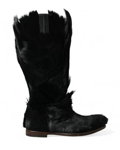 Dolce & Gabbana Cowboy Boots - Black