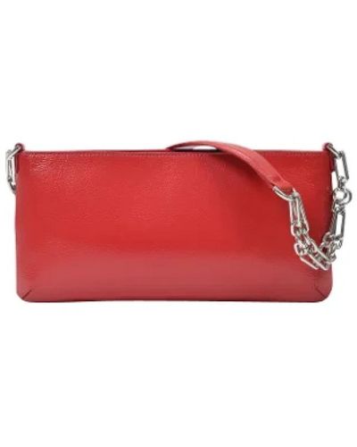 BY FAR Cuoio shoulder-bags - Rosso