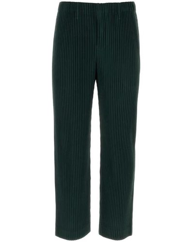 Issey Miyake Trousers > straight trousers - Vert