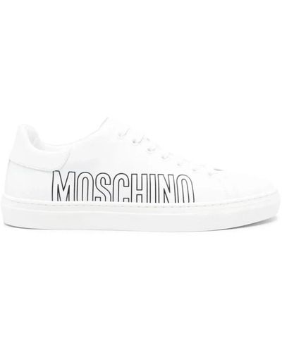 Moschino Sneakers casual in pelle bianca - Bianco
