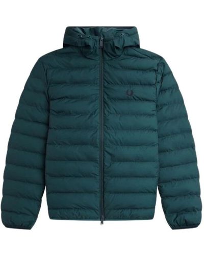 Fred Perry Down Jackets - Green
