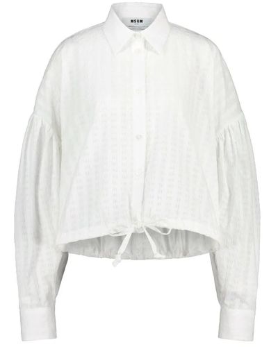 MSGM Shirts - Blanco