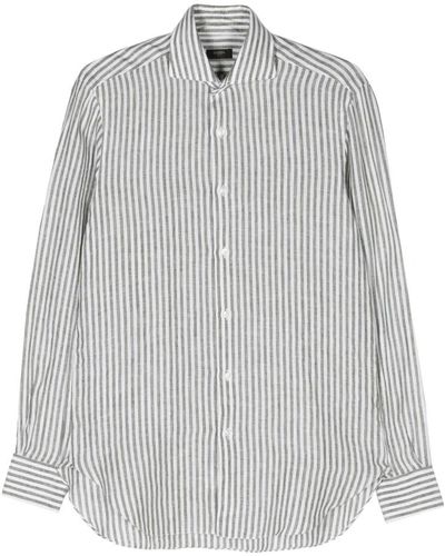Barba Napoli Casual Shirts - Grey