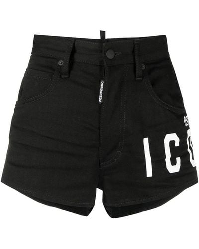 DSquared² Denim Shorts - Black