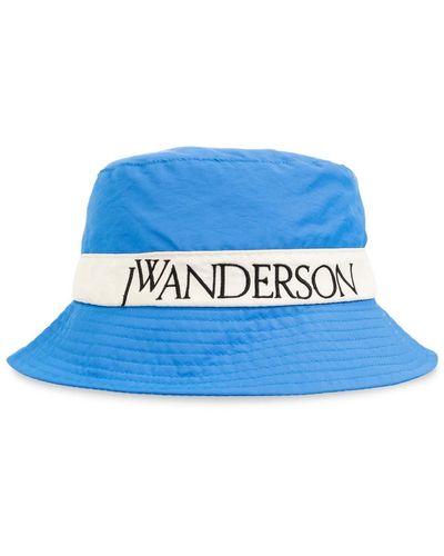 JW Anderson Sombrero con logotipo - Azul