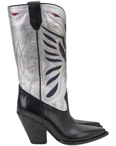 Elena Iachi Shoes > boots > cowboy boots - Gris