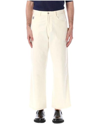 Bode Straight Trousers - Natural