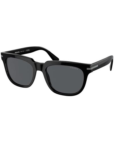 Prada Stilvolle sonnenbrille mit blauen gläsern - Schwarz