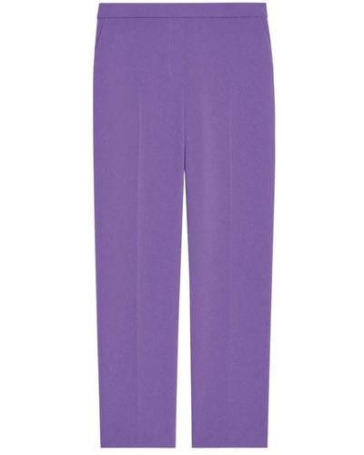 Theory Trousers > cropped trousers - Violet