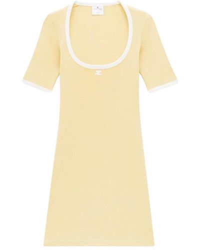 Courreges Short Dresses - Yellow