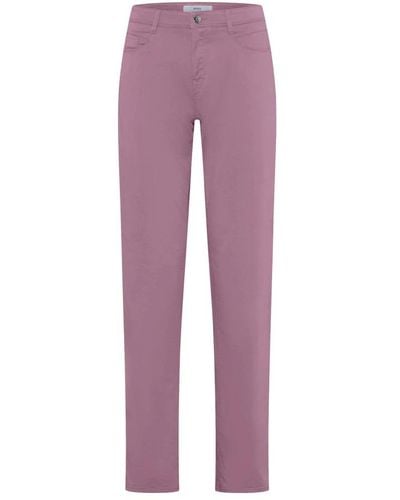 Brax Slim-Fit Trousers - Purple