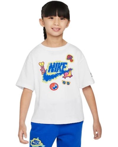 Nike Lässiges t-shirt mit kurzen ärmeln - Weiß