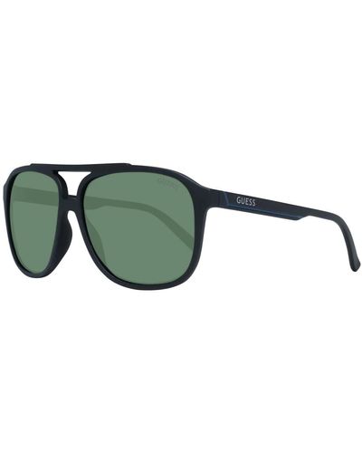 Guess Schwarze aviator sonnenbrille für männer - Grün