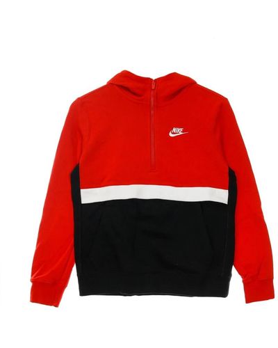 Nike Sports club zip hoodie - Rot