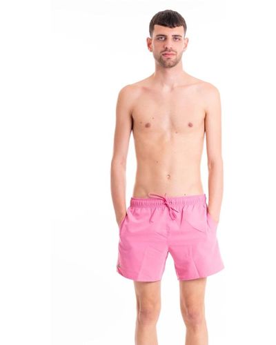 Lacoste Stylische badebekleidung für männer - Pink