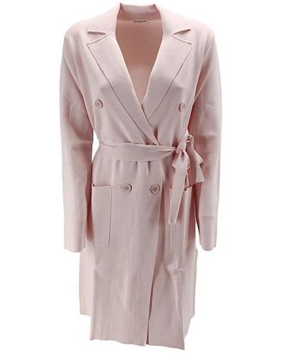 P.A.R.O.S.H. Belted Coats - Pink