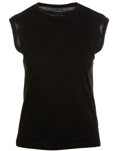 FRAME Tops > t-shirts - Noir