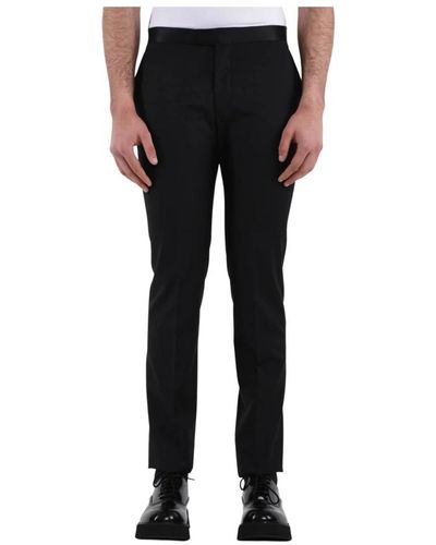 Tagliatore Trousers > slim-fit trousers - Noir