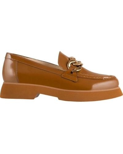 Högl Chunky sole golden chain loafer - Marrone