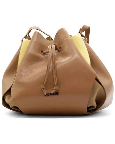 Vic Matié Ginevra tasche mit keks/primel abschnitten - Braun