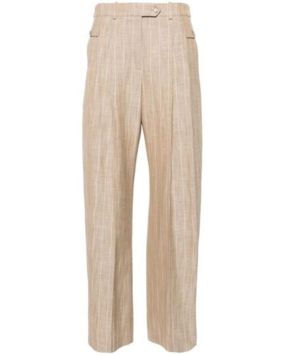 BOSS Wide Trousers - Natural