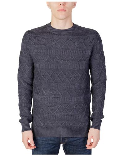 Only & Sons Round-Neck Knitwear - Blue