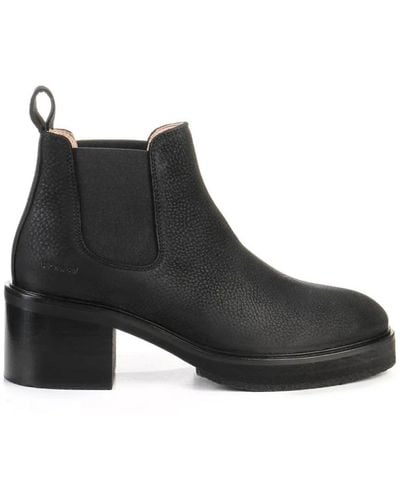 COPENHAGEN Heeled Boots - Black