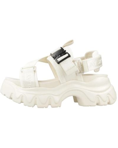 Replay Juyce buckle flache sandalen,stilvolle flache sandalen für frauen - Weiß