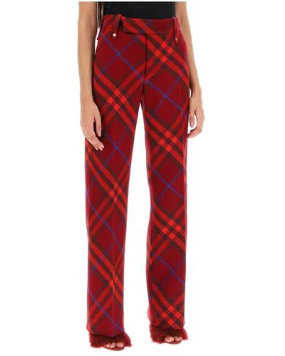Burberry Straight trousers - Rot
