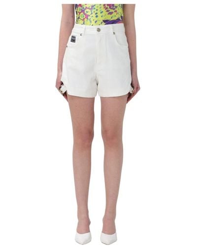 Versace Shorts > denim shorts - Blanc