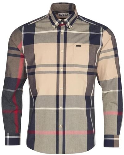 Barbour Harris Tailored Shirt Stone - Natural
