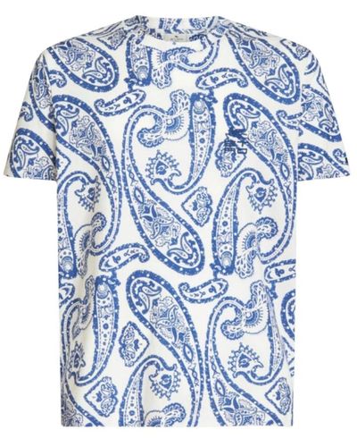 Etro Kurzarm paisley print t-shirt - Blau