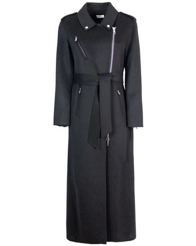 P.A.R.O.S.H. Belted Coats - Black