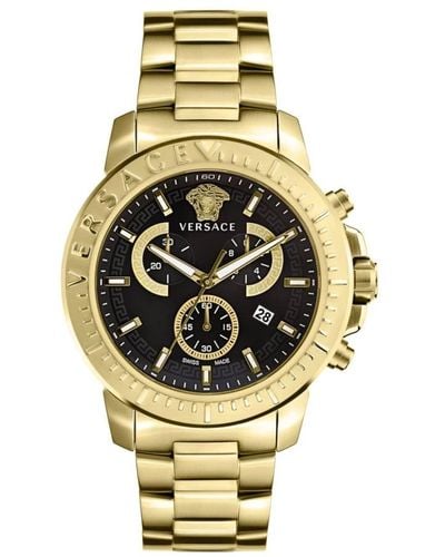Versace V-circle Watch - Metallic