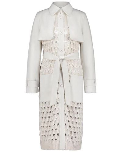 Marc Cain Belted Coats - White