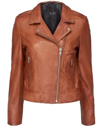 Notyz Biker jacket 10961 - Marrone