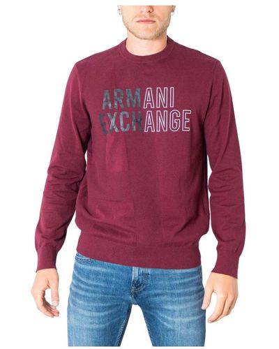 Armani Exchange Knitwear > round-neck knitwear - Rouge