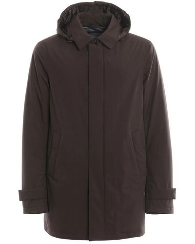 Herno Brown Polyester Rain Coat
