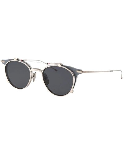 Thom Browne Stylische sonnenbrille mit einzigartigem design - Grau