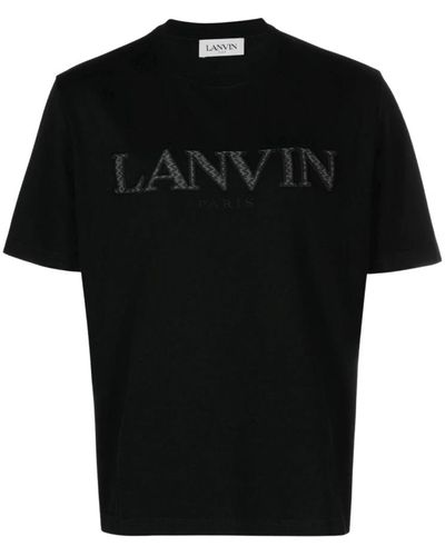 Lanvin Schwarz weiß curb tee-shirt