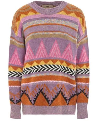 Akep Round-Neck Knitwear - Pink