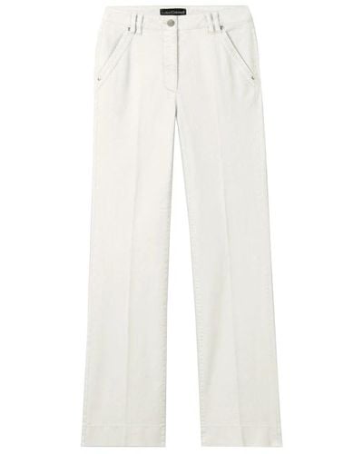 Luisa Cerano Klassische pantalon mit knopfverschluss - Weiß