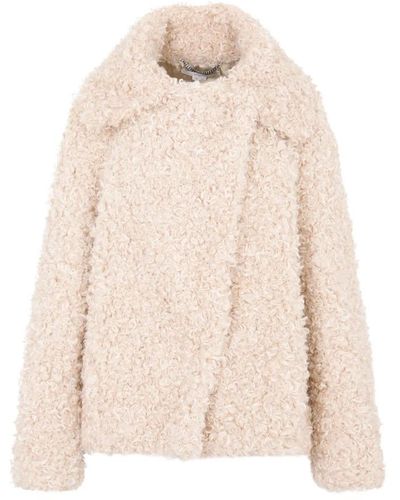 Stella McCartney Faux Fur & Shearling Jackets - Natural