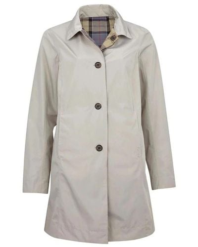 Barbour Single-Breasted Coats - Gray