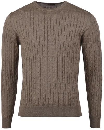 Stenströms Round-Neck Knitwear - Gray