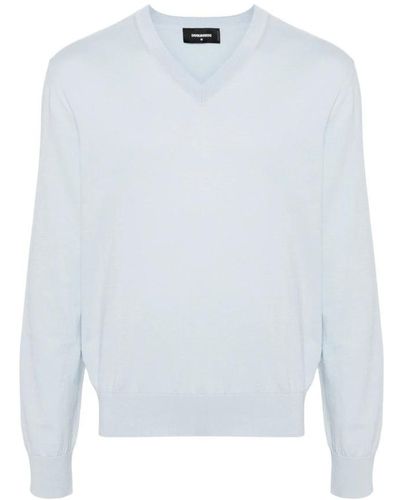 DSquared² V-Neck Knitwear - White