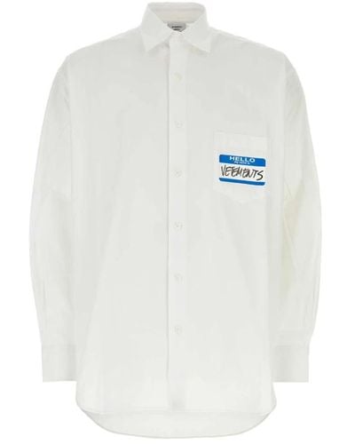 Vetements Casual shirts - Weiß