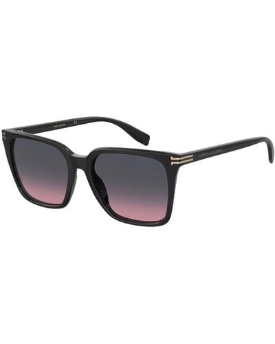 Marc Jacobs Schwarze/graue rosa getönte sonnenbrille