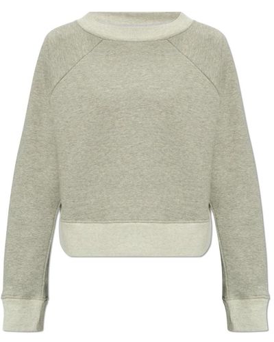 Victoria Beckham Sweatshirt mit logo - Grün