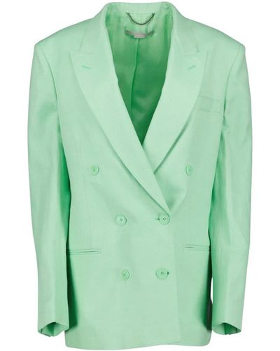 Stella McCartney Klassische blazer jacke - Grün